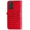 Samsung Galaxy A52/A52s 5G Etui Krokodillemønster Rød