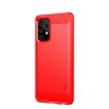 Samsung Galaxy A52/A52s 5G Deksel Børstet Karbonfibertekstur Rød