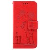 Samsung Galaxy A52/A52s 5G Etui Blomstermønster Rød