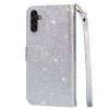 Samsung Galaxy A54 5G Etui Glitter Glidelås Sølv
