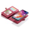 Samsung Galaxy A70 Mobilplånbok Kortlomme Löstagbart Deksel Rød
