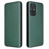 Samsung Galaxy A72 Etui Karbonfibertekstur Grønn
