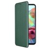 Samsung Galaxy A72 Etui Karbonfibertekstur Grønn