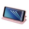 Samsung Galaxy A8 2018 Etui PU-skinn Krone Korssting Rosa