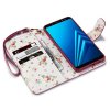 Samsung Galaxy A8 2018 PlånboksEtui Blommor Rød