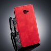Samsung Galaxy J4 Plus PlånboksEtui Retro PU-skinn Rød