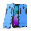 Samsung Galaxy J6 Plus Deksel Armor Stativ TPU Hardplast Ljusblå