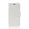 Samsung Galaxy S10 Mobilplånbok Litchi PU-skinn Hvit