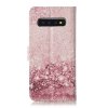 Samsung Galaxy S10 Plånboksetui Kortlomme Motiv Rosa Glitter