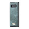 Samsung Galaxy S10 Plus Mobilplånbok Delskinn Löstagbart Deksel Blå