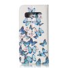 Samsung Galaxy S10 Plus Plånboksetui Kortlomme Motiv Blåa Fjärilar