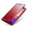 Samsung Galaxy S10 Plus Plånboksetui Retro Vokset PU-skinn Rød