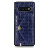 Samsung Galaxy S10 Deksel Krokodillemønster KortHolder Blå
