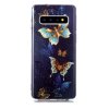 Samsung Galaxy S10 Deksel Selvlysende motiv Gulliga Fjärilar