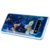Samsung Galaxy S10 Deksel TPU Gulldetaljer Motiv Fjärilar Blått