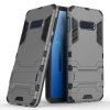 Samsung Galaxy S10E Deksel Armor Hardplast Stativfunksjon Grå