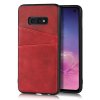 Samsung Galaxy S10E Deksel med Kortlomme Rød