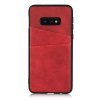 Samsung Galaxy S10E Deksel med Kortlomme Rød