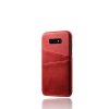 Samsung Galaxy S10E Deksel PU-skinn Kortlomme Rød