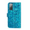 Samsung Galaxy S20 FE Etui Krokodillemønster Glitter Blå