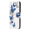 Samsung Galaxy S20 FE Etui Motiv Blåa Fjärilar på Hvitt