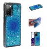 Samsung Galaxy S20 FE Deksel Glitter Motiv Blå Mandala