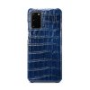 Samsung Galaxy S20 Deksel Krokodillemønster Blå