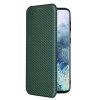 Samsung Galaxy S21 Plus Etui Karbonfibertekstur Grønn