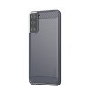 Samsung Galaxy S21 Plus Deksel Børstet Karbonfibertekstur Grå
