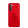 Samsung Galaxy S21 Plus Deksel med Logo Rød