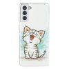 Samsung Galaxy S21 Plus Deksel Selvlysende motiv Lykkelig Katt