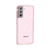 Samsung Galaxy S21 Deksel Glitter Transparent Rosa