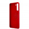 Samsung Galaxy S21 Deksel med Logo Rød