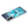 Samsung Galaxy S21 Deksel Selvlysende motiv Blå Sommerfugl