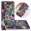 Samsung Galaxy S21 Deksel Selvlysende motiv Floral Mønster