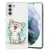 Samsung Galaxy S21 Deksel Selvlysende motiv Glad Katt
