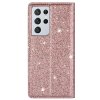 Samsung Galaxy S21 Ultra Etui Glitter Rosegull