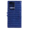 Samsung Galaxy S21 Ultra Etui Krokodillemønster Blå