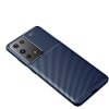 Samsung Galaxy S21 Ultra Deksel Karbonfibertekstur Blå
