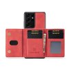 Samsung Galaxy S21 Ultra Deksel M2 Series Avtakbart Kortholder Rød