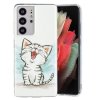 Samsung Galaxy S21 Ultra Deksel Selvlysende motiv Lykkelig Katt