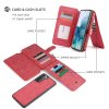 Samsung Galaxy S22 Etui Mobil lommebok Avtagbart Deksel Rød