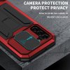 Samsung Galaxy S22 Deksel Metall Støtsikker Kamerabeskyttelse Rød