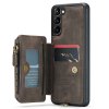 Samsung Galaxy S23 Plus Deksel C20 Kortlomme Glidelås Kaffe