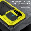Samsung Galaxy S23 Deksel Metall Støtsikker Kamerabeskyttelse Gul