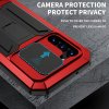 Samsung Galaxy S23 Deksel Metall Støtsikker Kamerabeskyttelse Rød