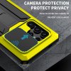 Samsung Galaxy S24 Ultra Deksel Metall Støtsikker Kamerabeskyttelse Gul