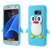 Samsung Galaxy S7 MobilDeksel Silikon 3D Pingvin Blå
