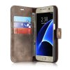 Samsung Galaxy S7 Plånboksetui Löstagbart Deksel Mörkbrun