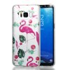 Samsung Galaxy S8 MobilDeksel TPU Glitter Transparent Flamingo